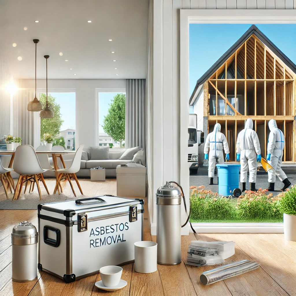 A clean and safe environment after professional asbestos removal. The scene shows a well-maintained residential or commercial property with no visible